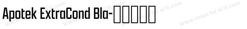 Apotek ExtraCond Bla字体转换